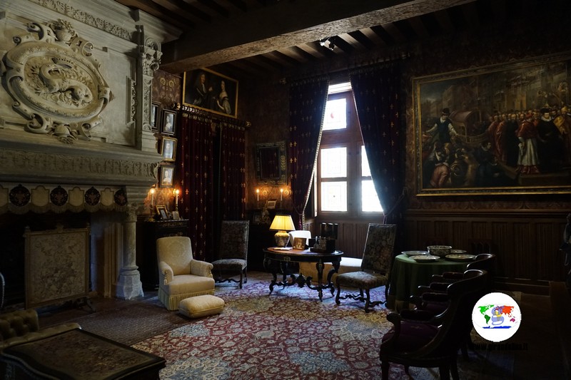 Castello Azay Le Rideau, sala da pranzo